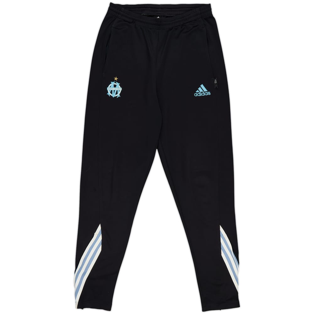 2003-04 Olympique Marseille adidas Track Pants/Bottoms - 9/10 - (M)