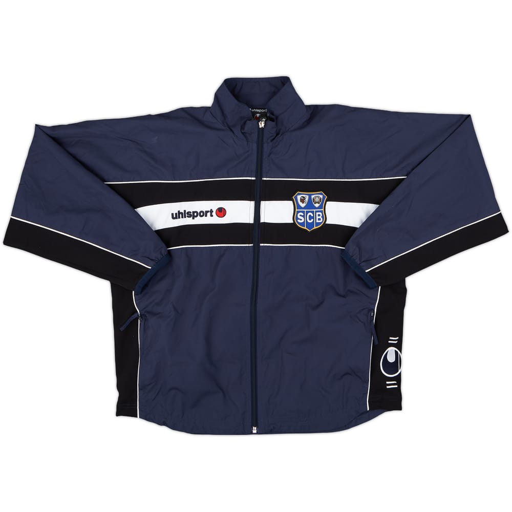 2001-02 SC Bastia Uhlsport Track Jacket - 8/10 - (M.Boys)