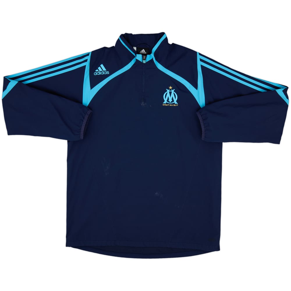 2007-08 Olympique Marseille adidas 1/4 Zip Training Top - 7/10 - (M/L)