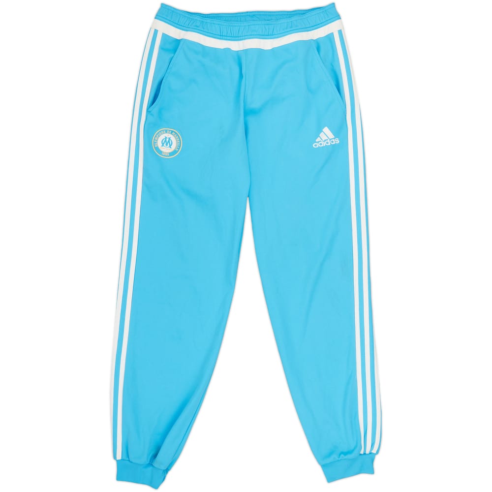 2015-16 Olympique Marseille adidas Track Pants/Bottoms - 7/10 - (S)