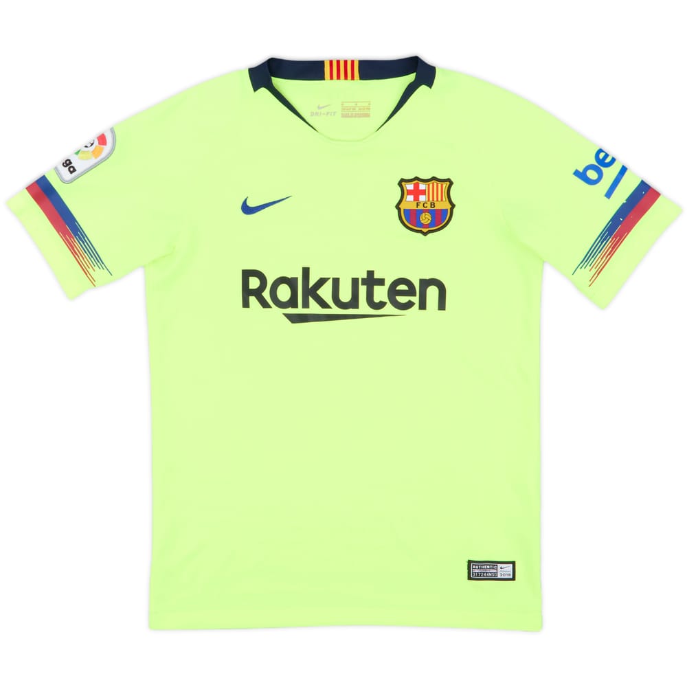 2018-19 Barcelona Away Shirt - 8/10 - (M.Boys)