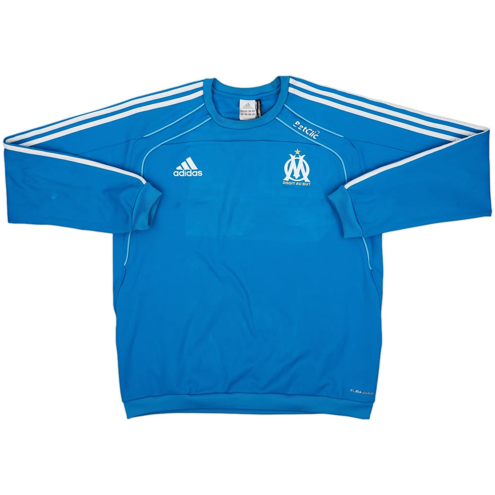 2010-11 Olympique Marseille adidas Sweat Top - 5/10 - (L)