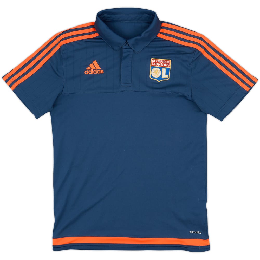 2014-15 Lyon adidas Polo Shirt - 8/10 - (S)