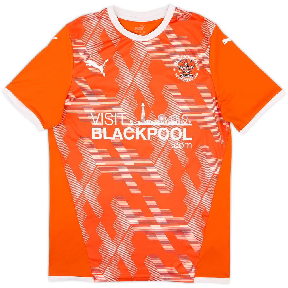 Camiseta de local juvenil versión de juego del Blackpool 2021-22 #5