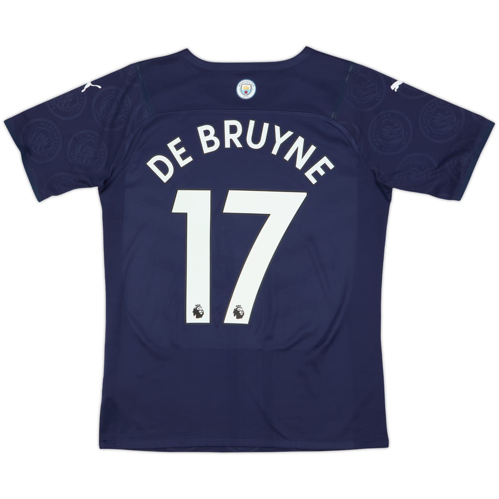 Camiseta de la tercera equipación del Manchester City 2021-22 versión jugador De Bruyne #17 - 9/10 - (M)
