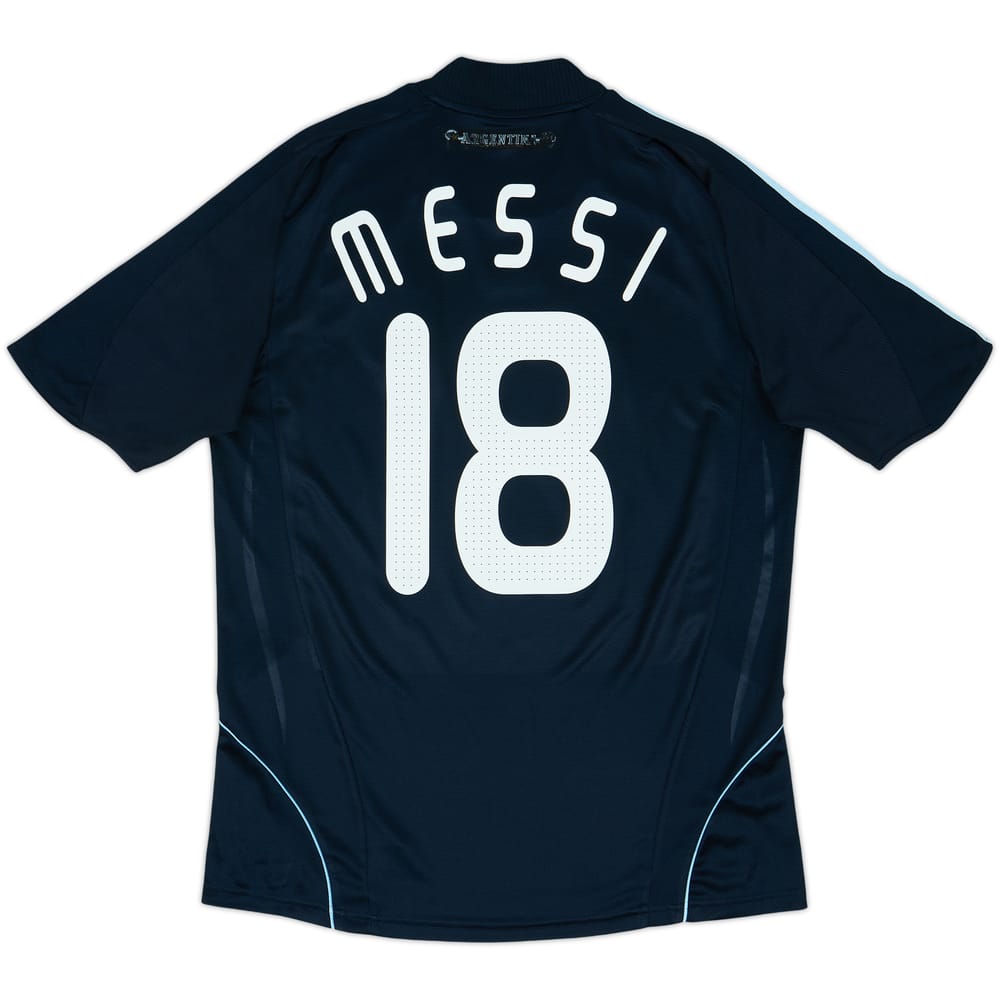 2007-09 Argentina Away Shirt Messi #18 - 8/10 - (L)