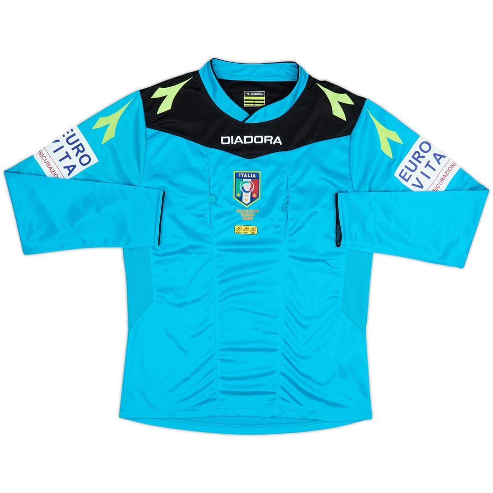 2015-16 Italy Diadora Referee L/S Shirt - 7/10 - (S)