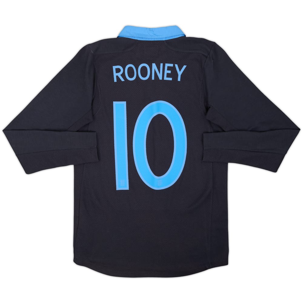 2011-12 England Away L/S Shirt Rooney #10 - 9/10 - (XS)