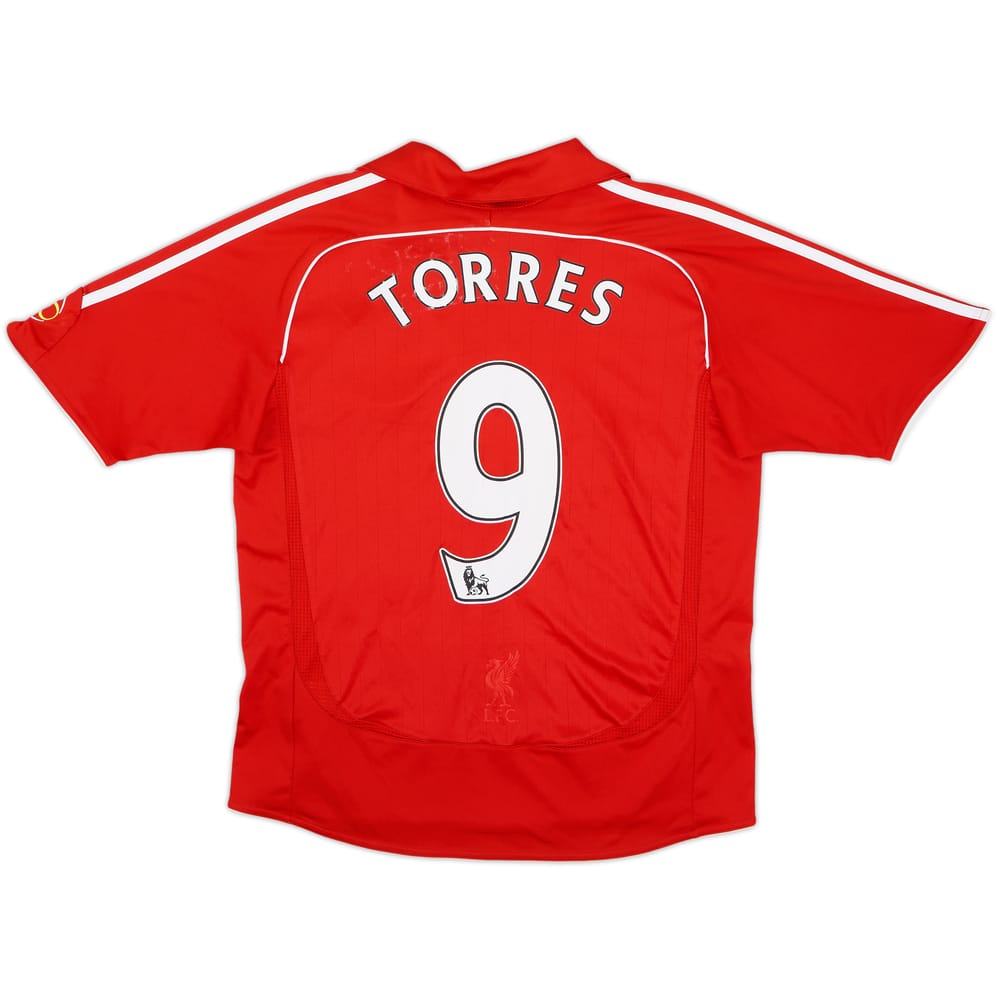2006-08 Liverpool Home Shirt Torres #9 - 6/10 - (L.Boys)