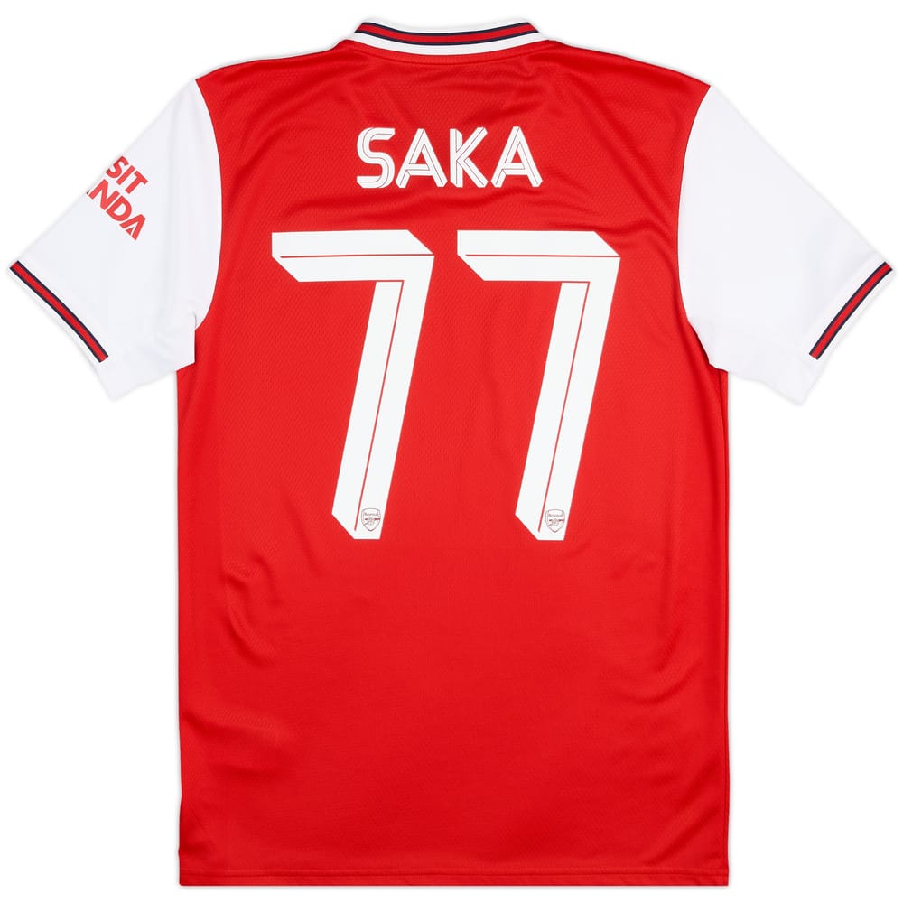 2019-20 Arsenal Home Shirt Saka #77 - 9/10 - (S)