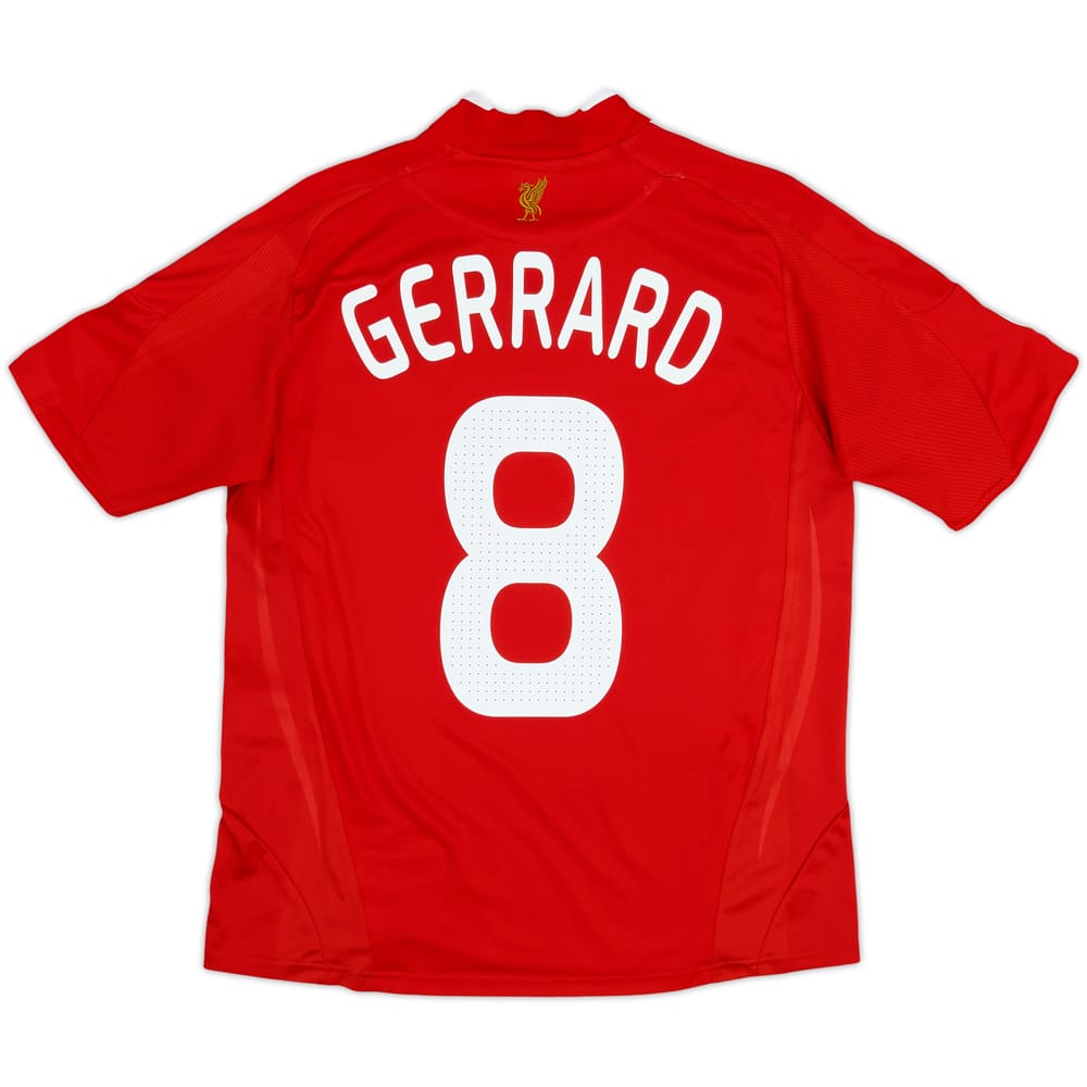 2008-10 Liverpool Camiseta Local Gerrard #8 - 6/10 - (L.Niños)