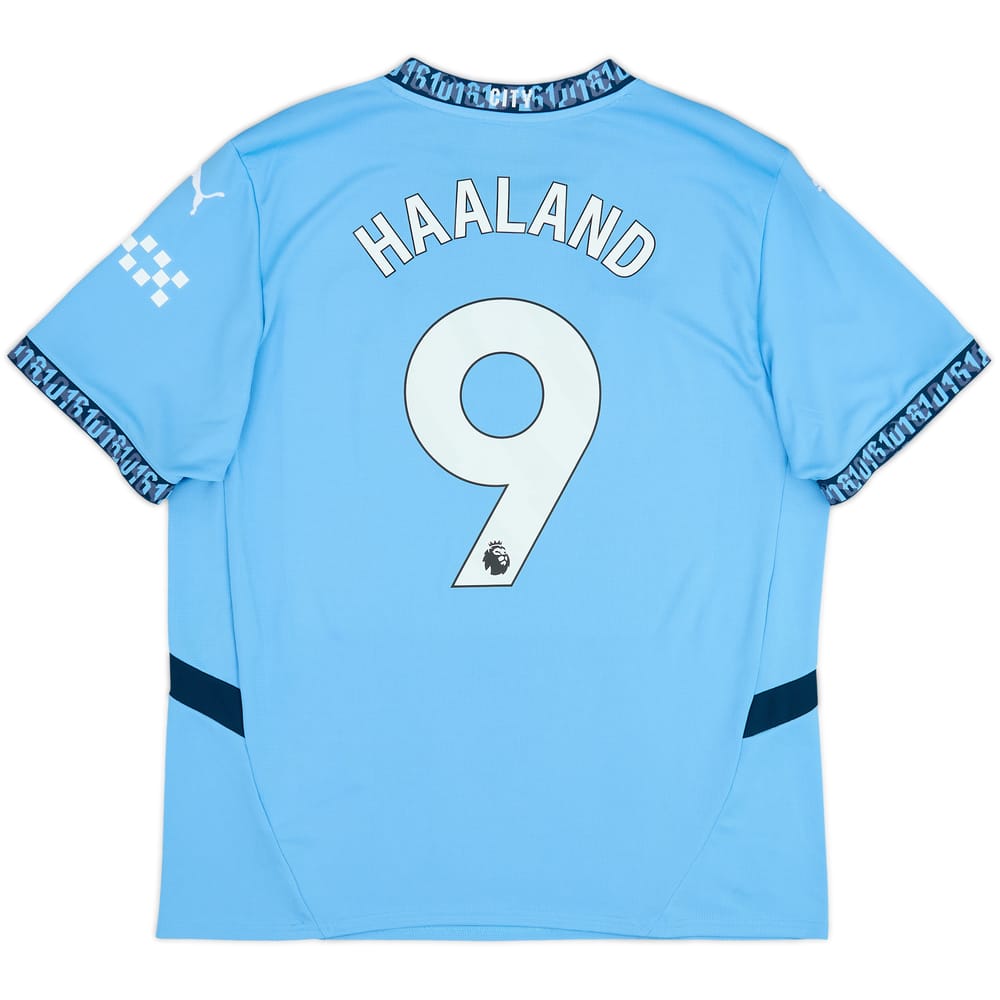 2024-25 Manchester City Home Shirt Haaland #9 - 10/10 - (XL)