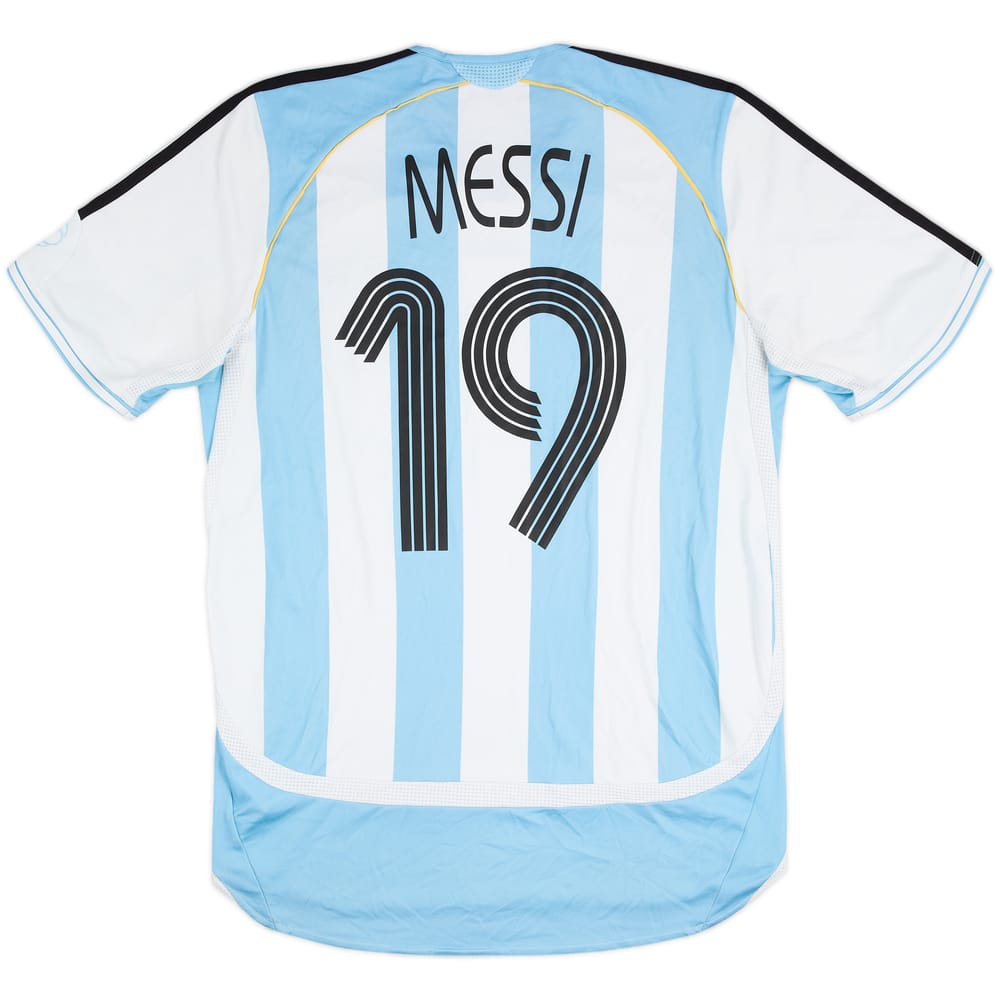 2005-07 Argentina Home Shirt Messi #19 - 5/10 - (M)