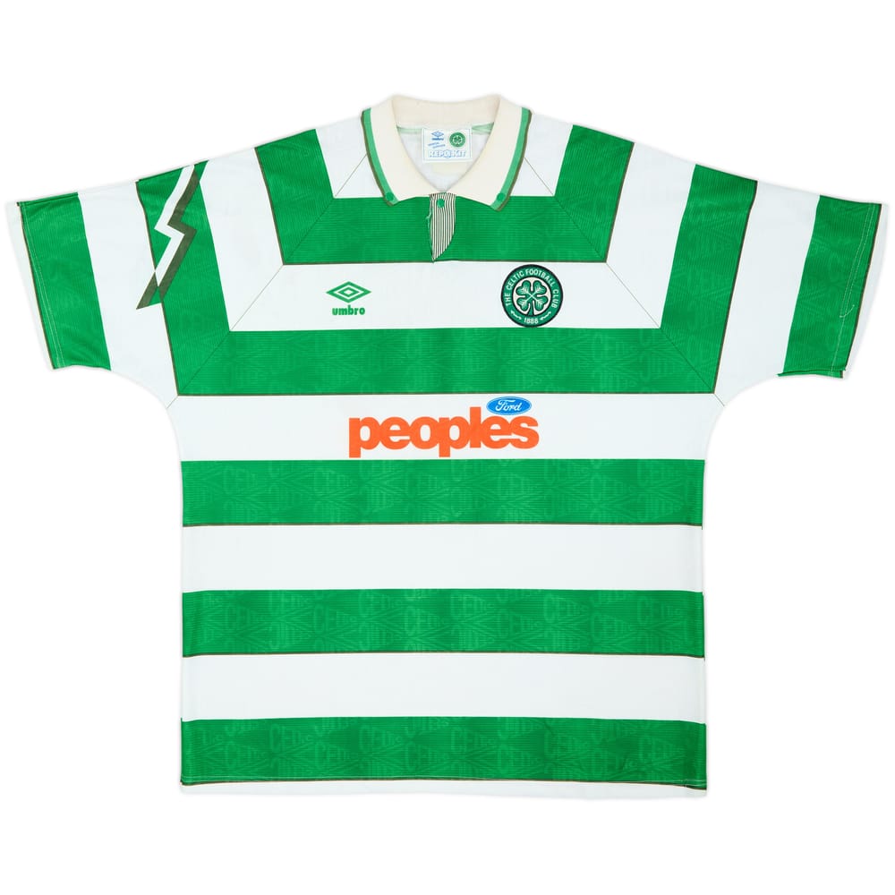1991-92 Celtic Home Shirt - 6/10 - (XL)