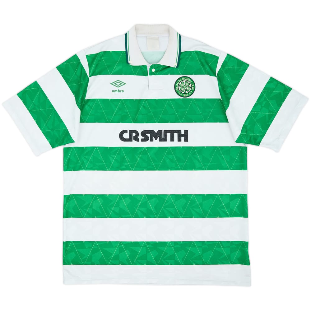 1989-91 Celtic Home Shirt - 6/10 - (XL)