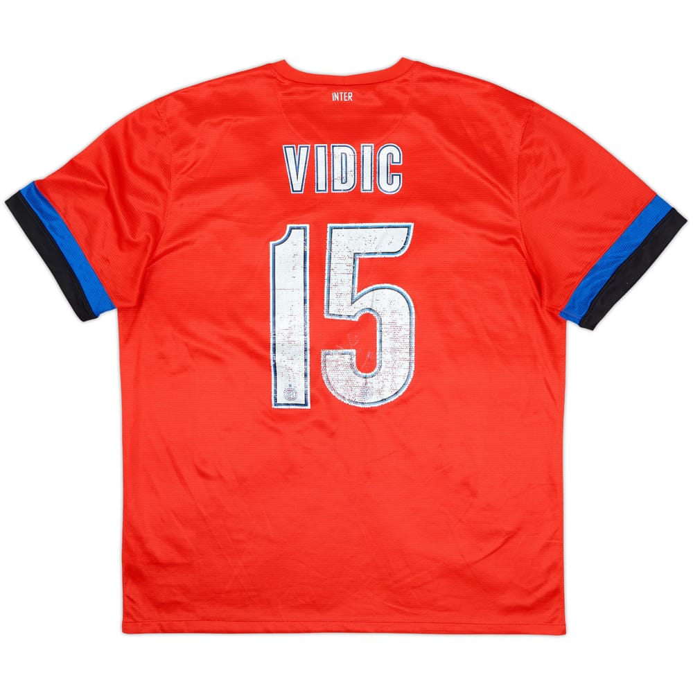 Camiseta de visitante del Inter Milan 2012-13 Vidic #15 - 5/10 - (XL)