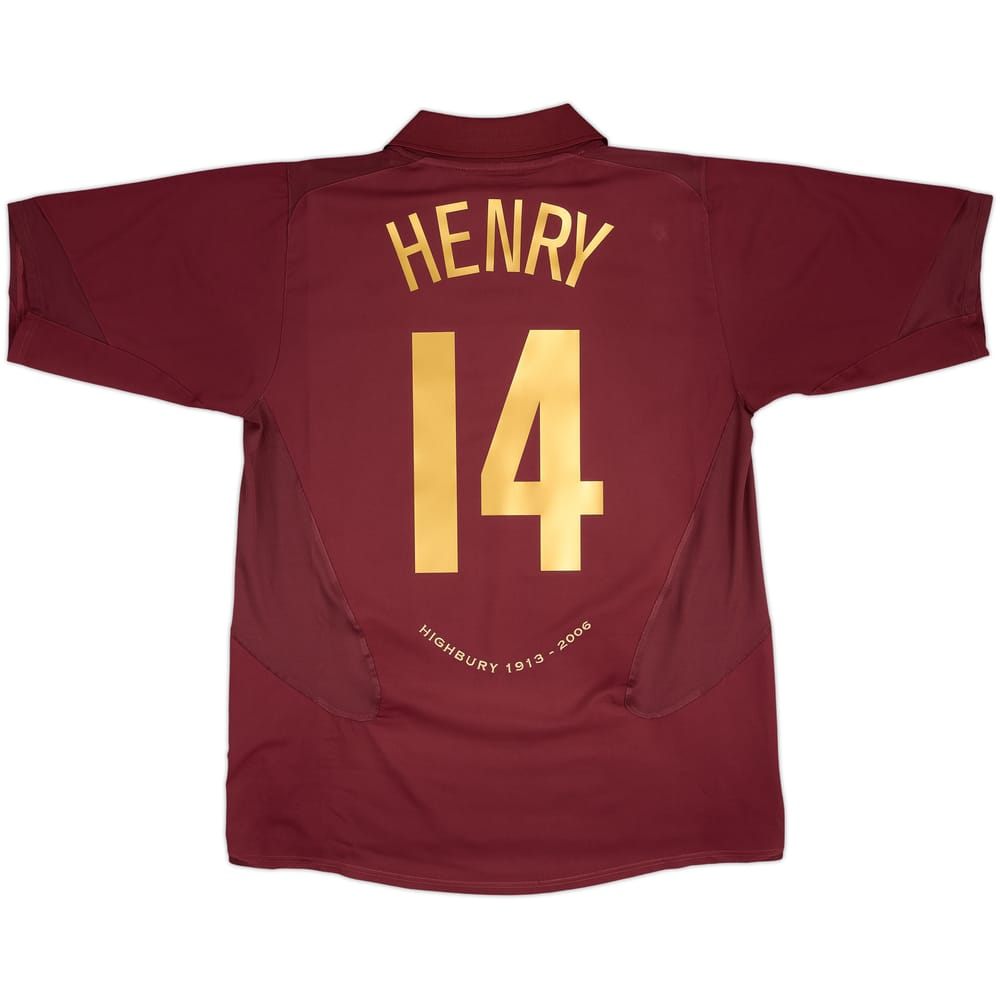 2005-06 Arsenal Home Shirt Henry #14 - 6/10 - (XL)