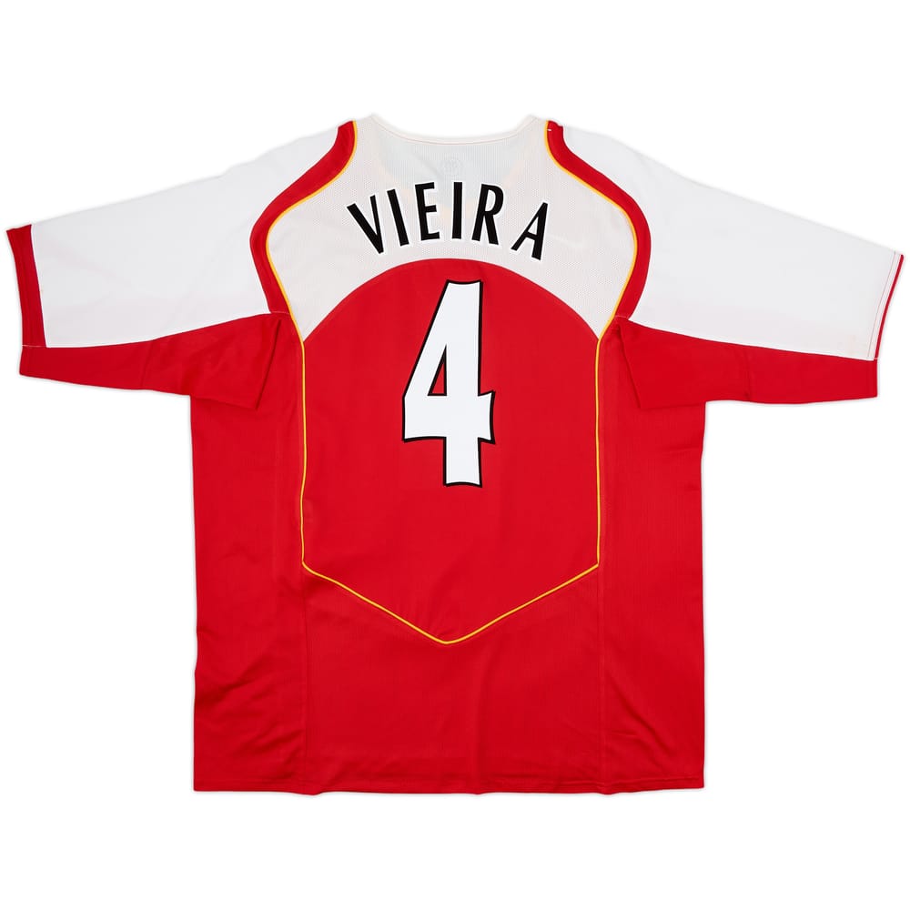 2004-05 Arsenal Home Shirt Vieira #4 - 8/10 - (XXL)