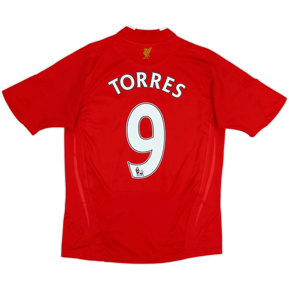Camiseta de local del Liverpool 2008-10 Torres #9 - 6/10 - (Niños L)