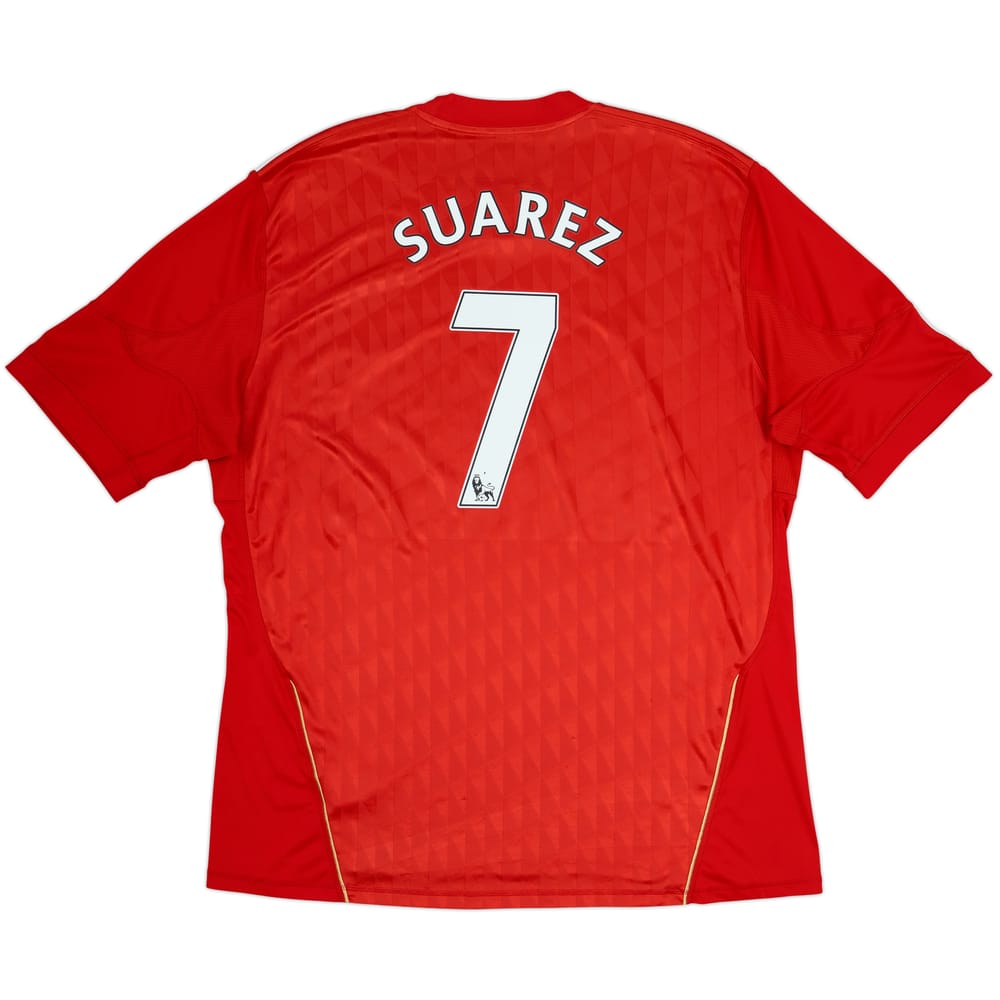2010-12 Liverpool Home Shirt Suarez #7 - 5/10 - (XXL)