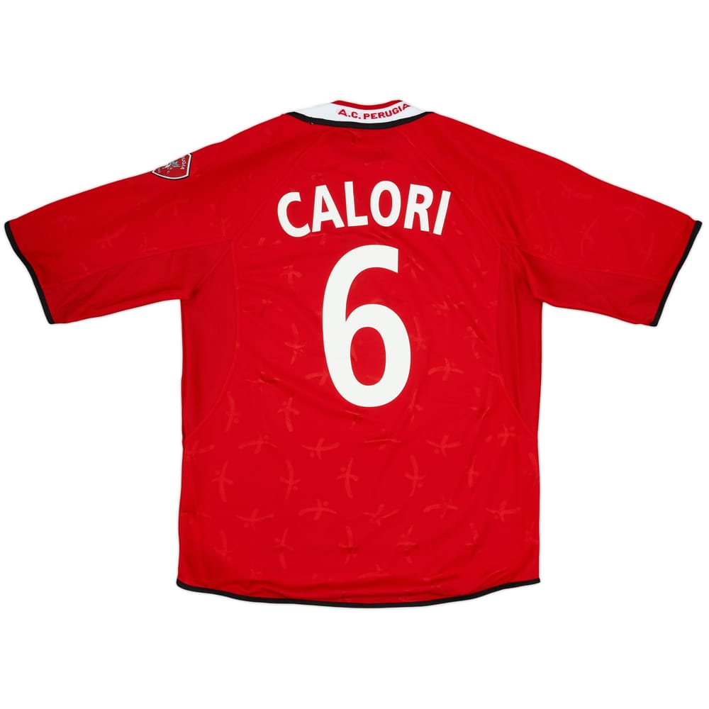 2001-02 Perugia Home Shirt Calori #6 - 9/10 - (XL)