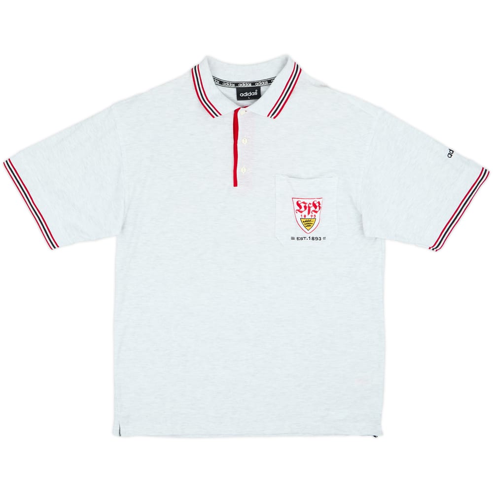 1996-97 Stuttgart adidas Polo Shirt - 9/10 - (L)