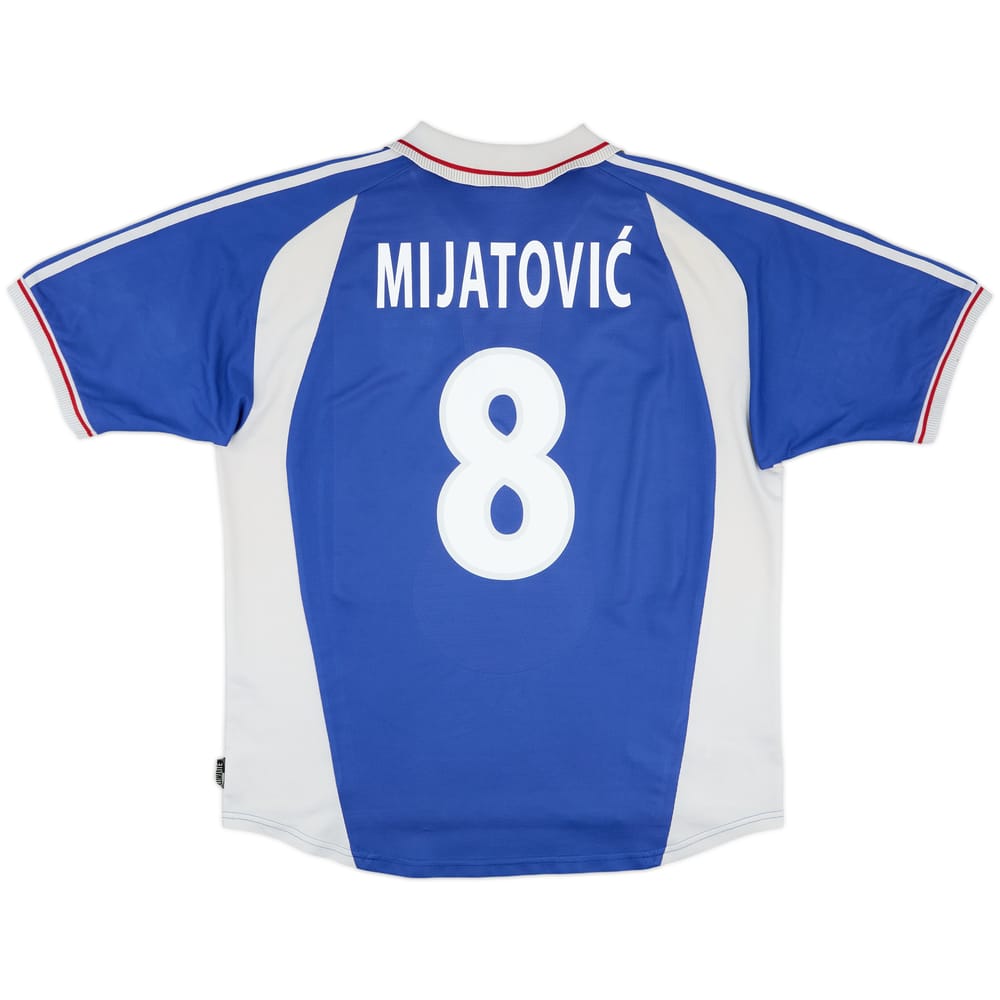 2000-01 Yugoslavia Home Shirt Mijatovic #8 - 6/10 - (XL)