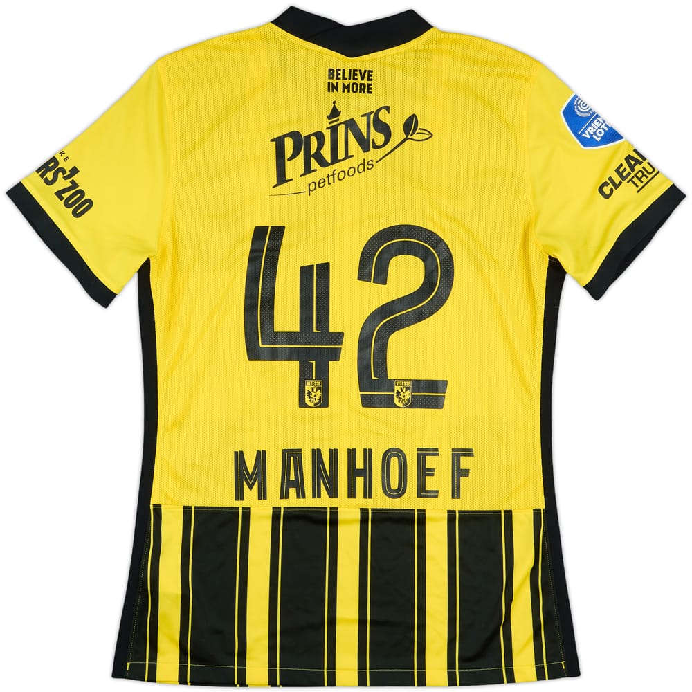 2021-22 Vitesse Player Issue Home Shirt Manhoef #42