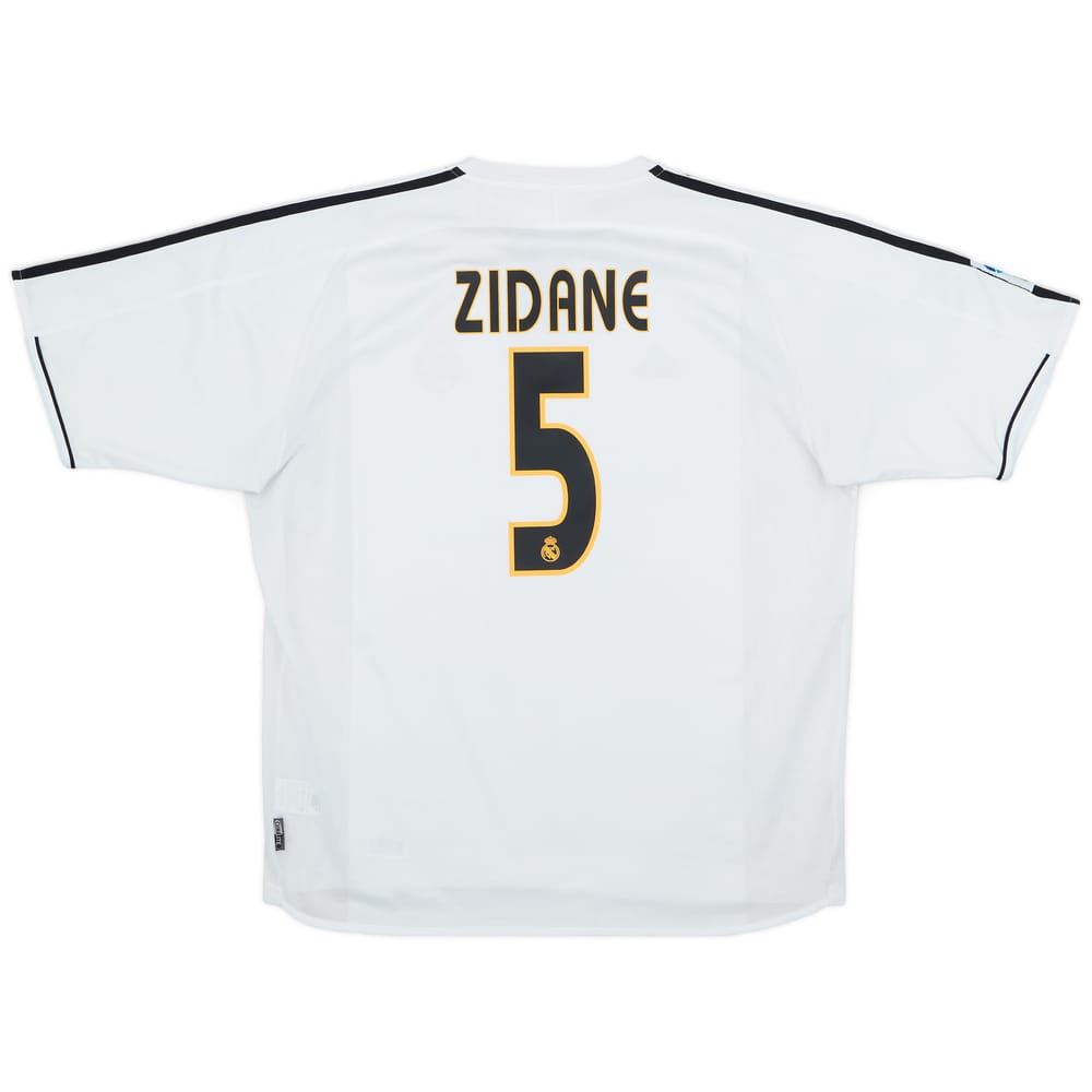 2003-04 Real Madrid Home Shirt Zidane #5 - 7/10 - (XL)