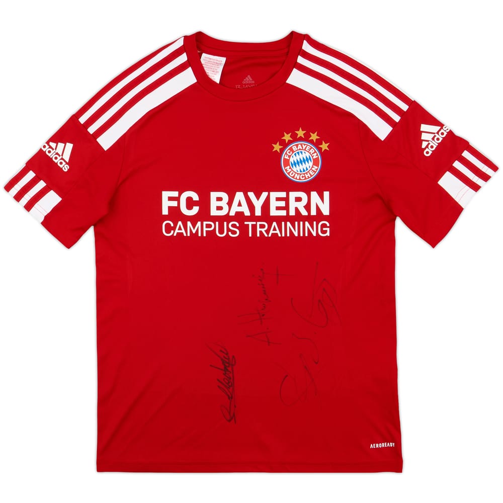 2023-24 Bayern Munich adidas 'Global Academy' Signed Training Shirt - 9/10 - (L.Boys)