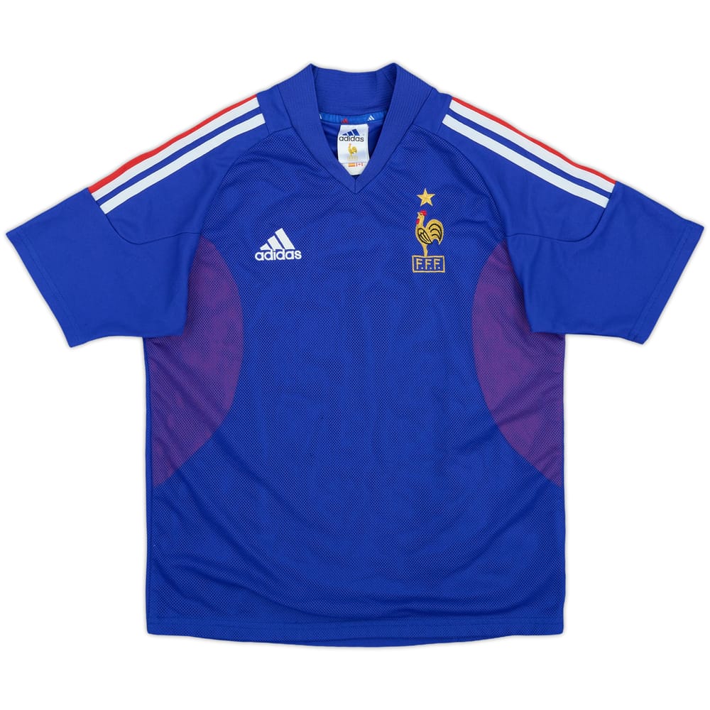 2002-04 France Home Shirt - 8/10 - (Y)