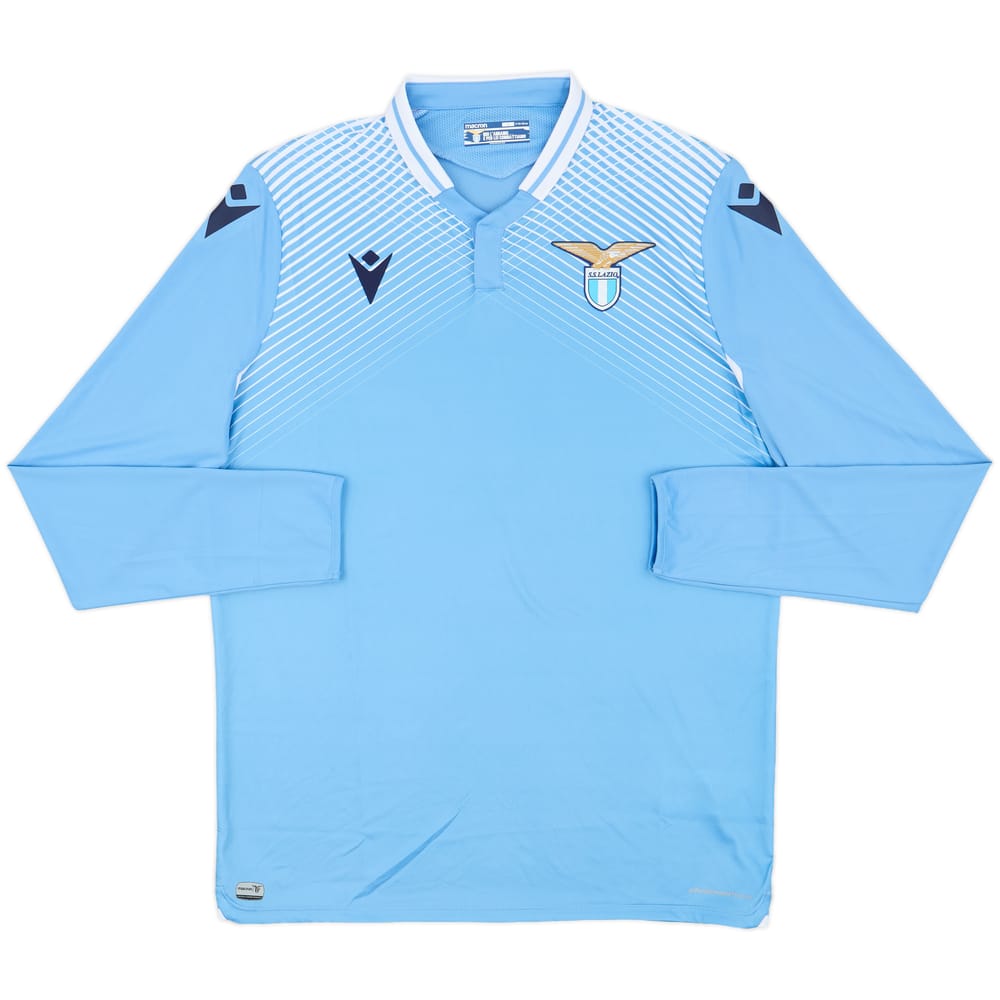 2020-21 Lazio Home L/S Shirt - 9/10 - (L)