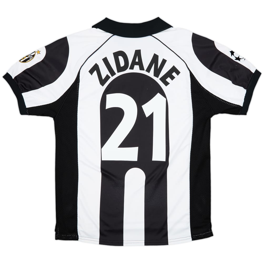1997-98 Juventus Centenary Home Shirt Zidane #21 - 7/10 - (L)
