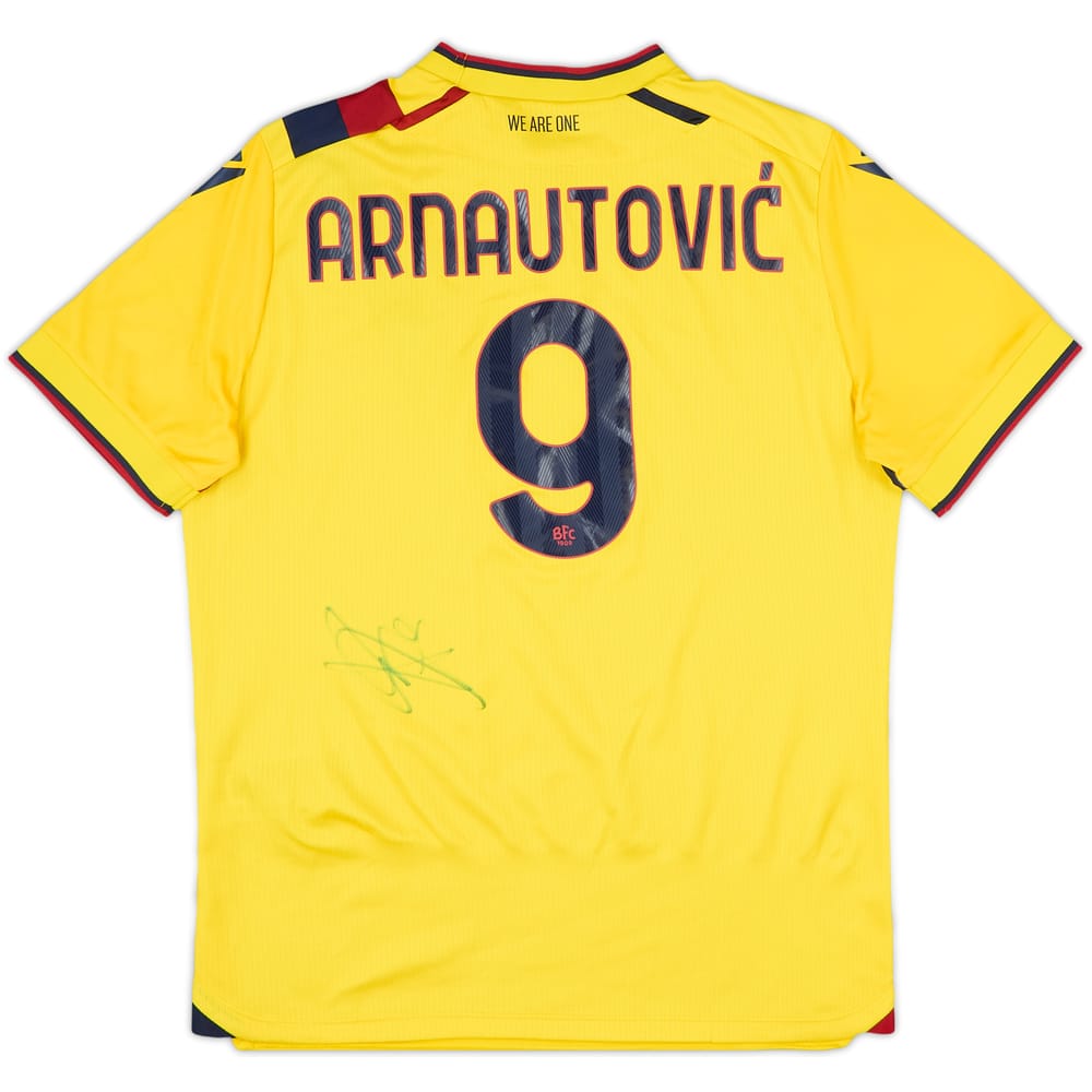 2021-22 Bologna Signed Third Shirt Arnautovic #9 - 7/10 - (XL.Boys)