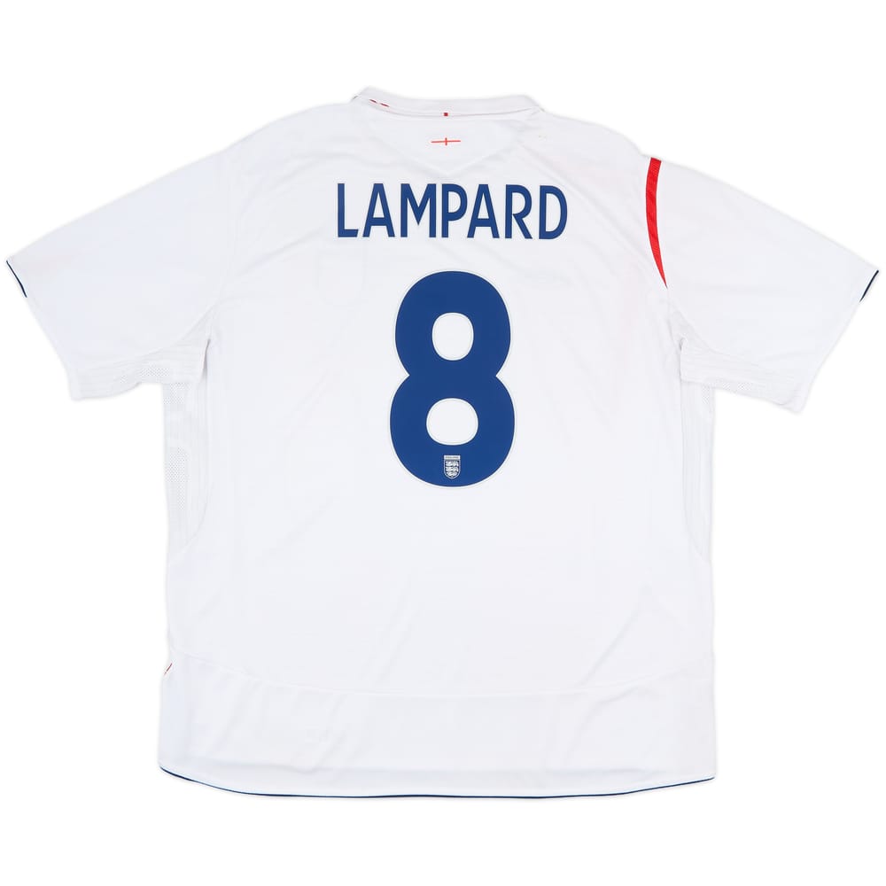 2005-07 England Home Shirt Lampard #8 - 7/10 - (3XL)