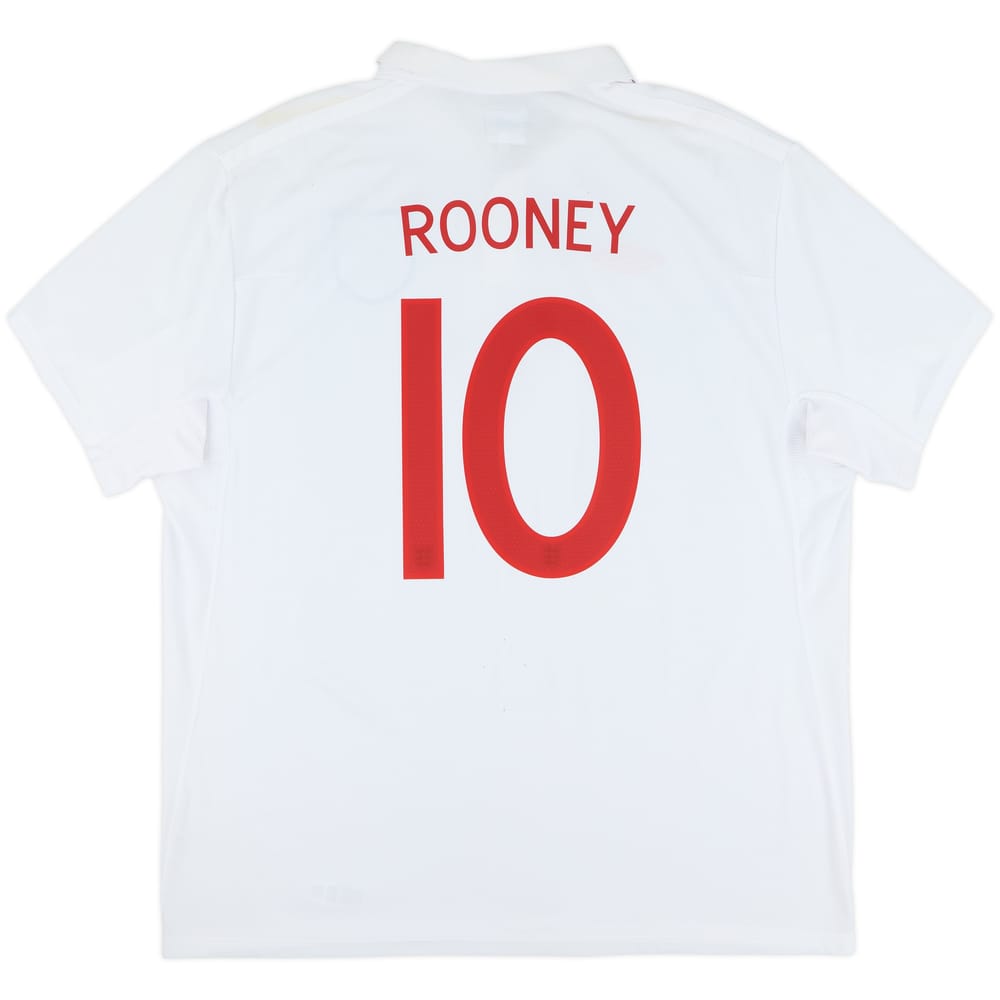 2009-10 England Home Shirt Rooney #10 - 6/10 - (3XL)