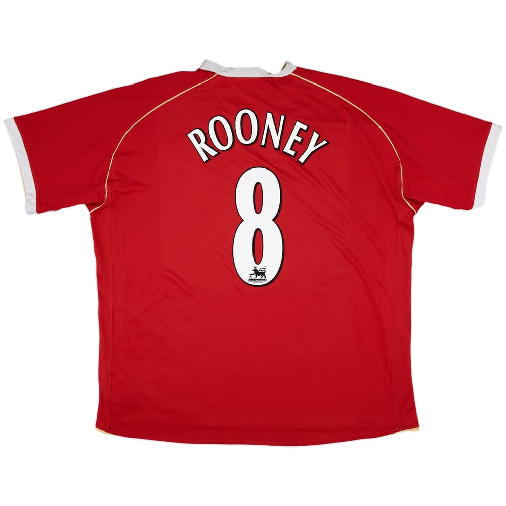 2006-07 Manchester United Home Shirt Rooney #8 - 8/10 - (3XL)