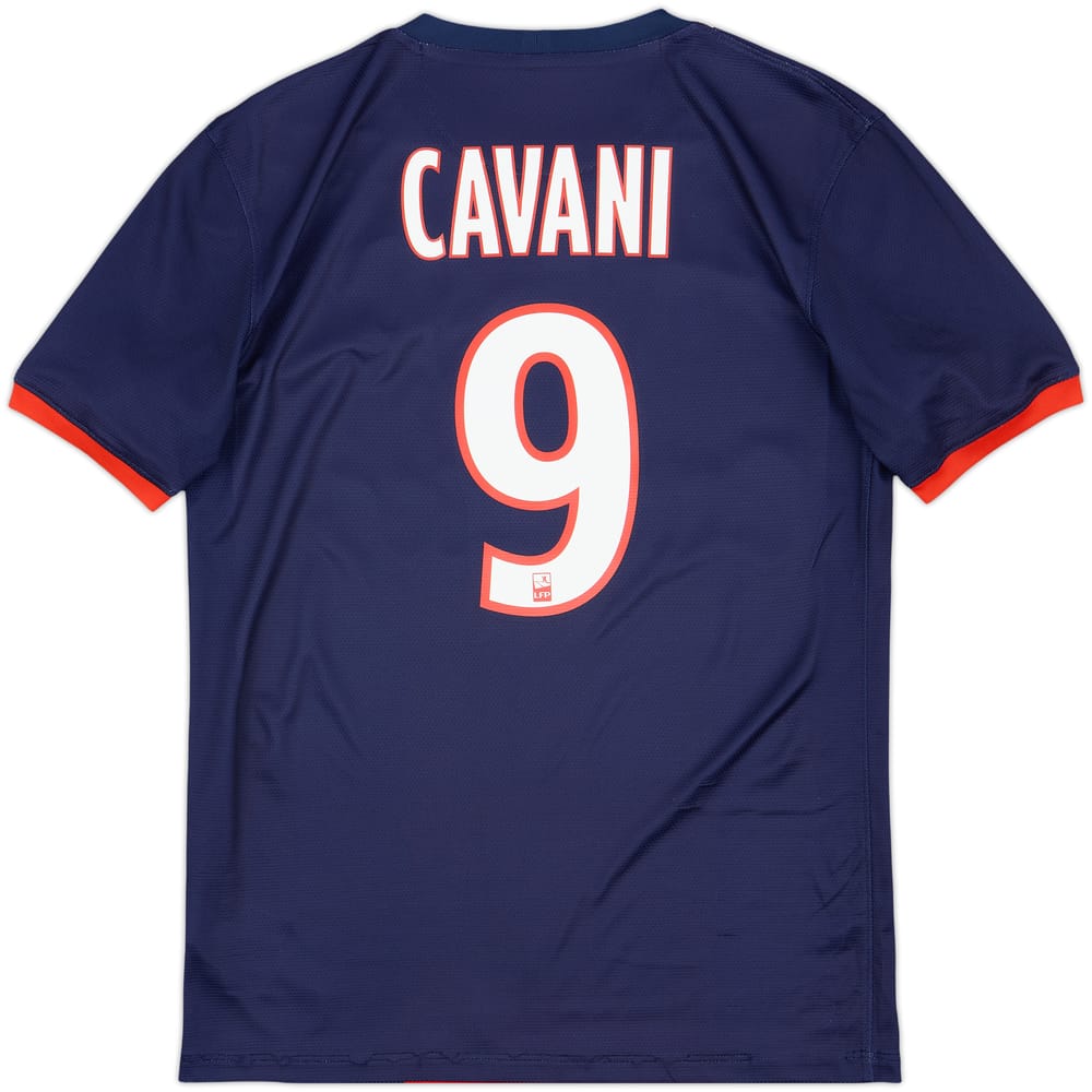 2013-14 Paris Saint-Germain Home Shirt Cavani #9 - 7/10 - (S)