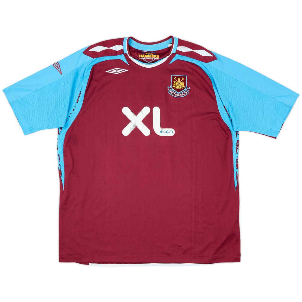 2007-08 West Ham Home Shirt - 4/10 - (XXL)