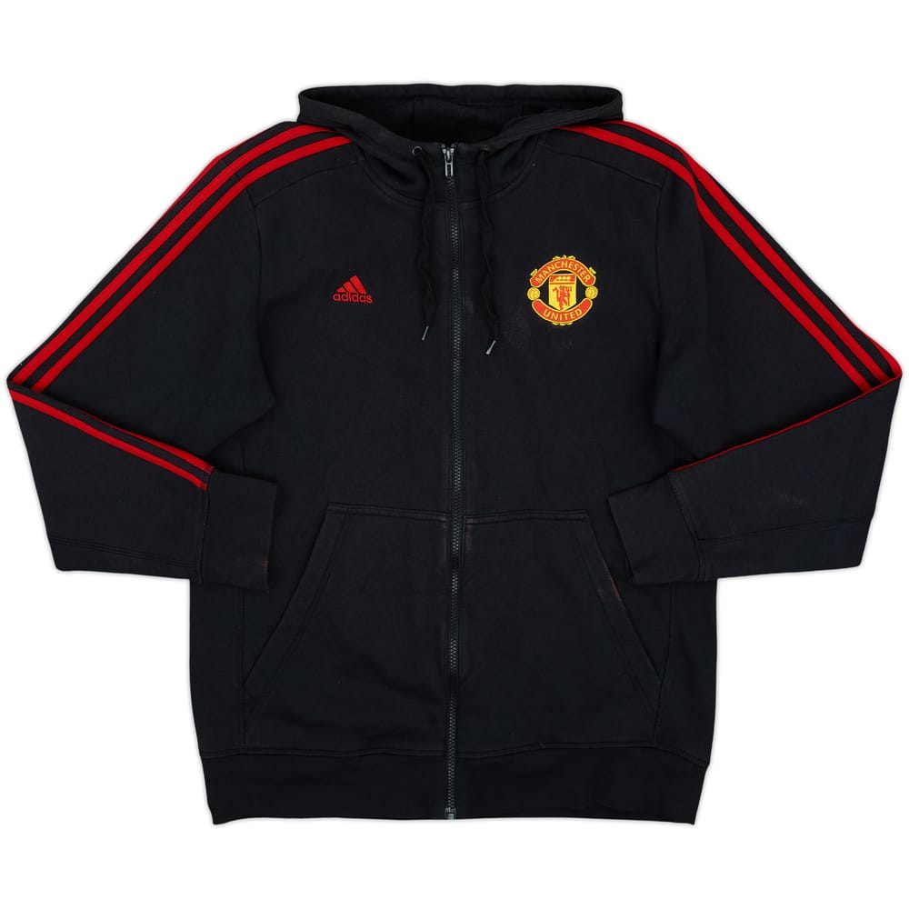 2015-16 Manchester United adidas Hooded Track Jacket - 5/10 - (L)