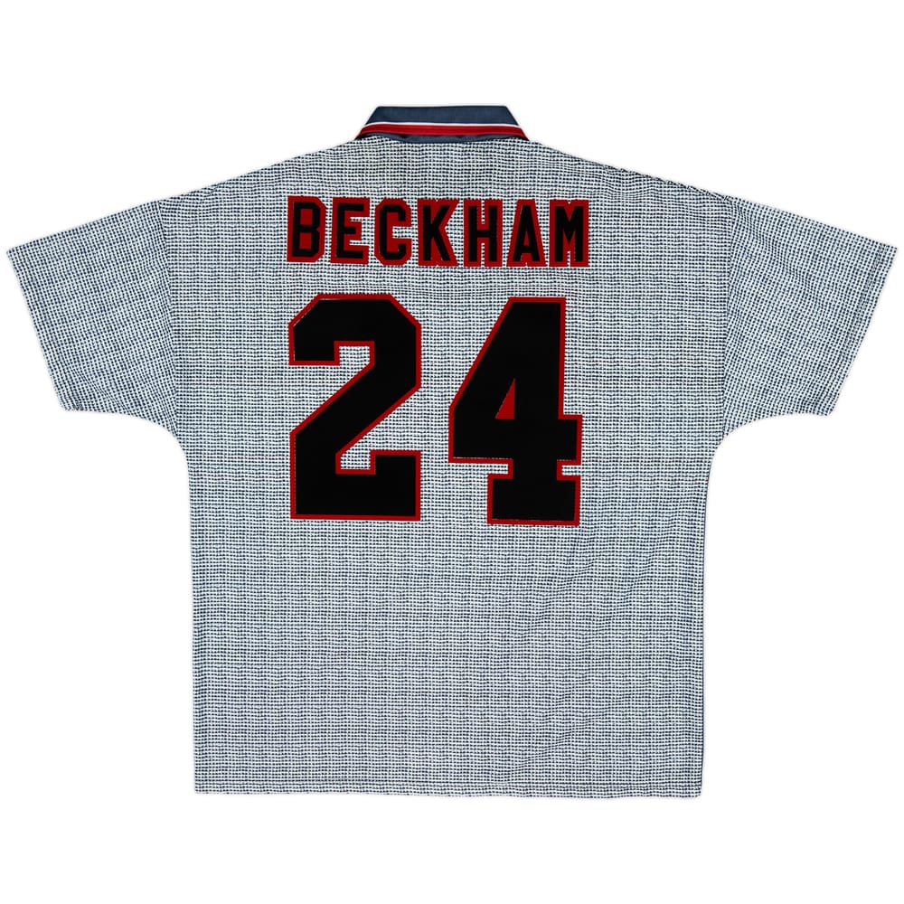 1995-96 Manchester United Away Shirt Beckham #24 - 10/10 - (XL)