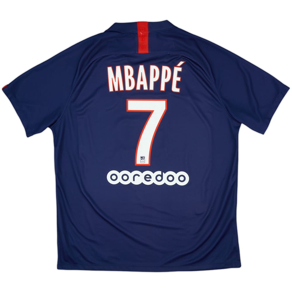 2019-20 Paris Saint-Germain Home Shirt Mbappe #7 - 10/10 - (XL)