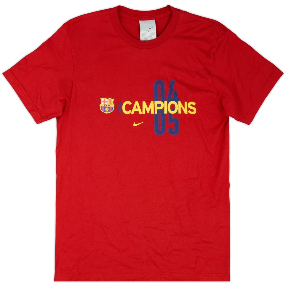 2004-05 Barcelona Nike Champions Cotton Tee - 8/10 - (M)