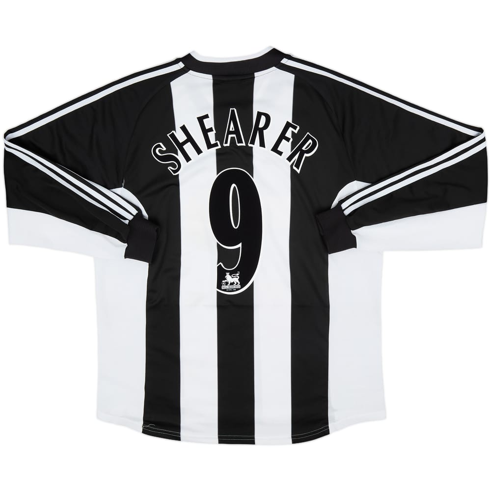 2001-03 Newcastle Home L/S Shirt Shearer #9 - 9/10 - (XL)