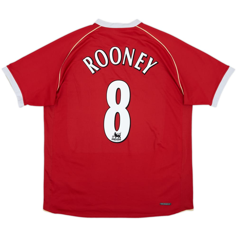 2006-07 Manchester United Home Shirt Rooney #8 - 5/10 - (XL)