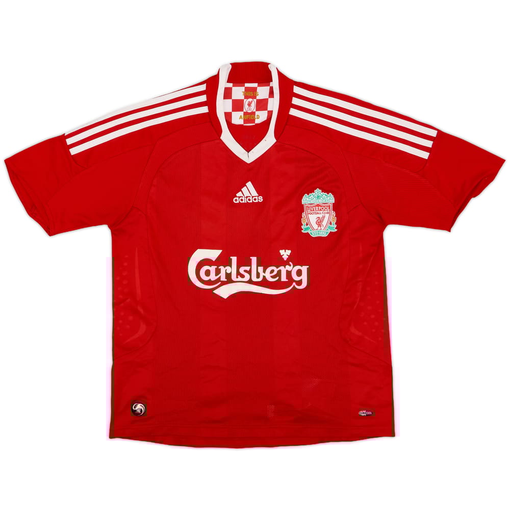 2008-10 Liverpool Home Shirt - 5/10 - (L.Boys)