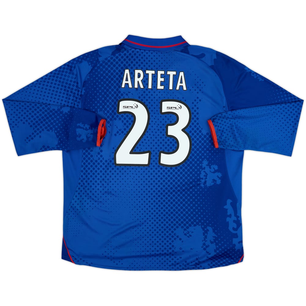 2002-03 Rangers Home L/S Shirt Arteta #23 - 5/10 - (XL)