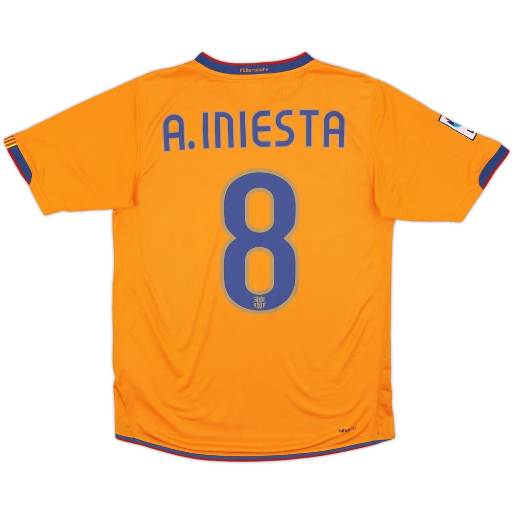 2007-08 Barcelona Third Shirt A.Iniesta #8 - 8/10 - (S)