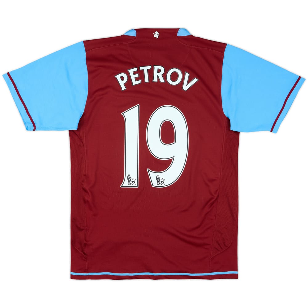 2007-08 Aston Villa Home Shirt Petrov #19 - 8/10 - (S)