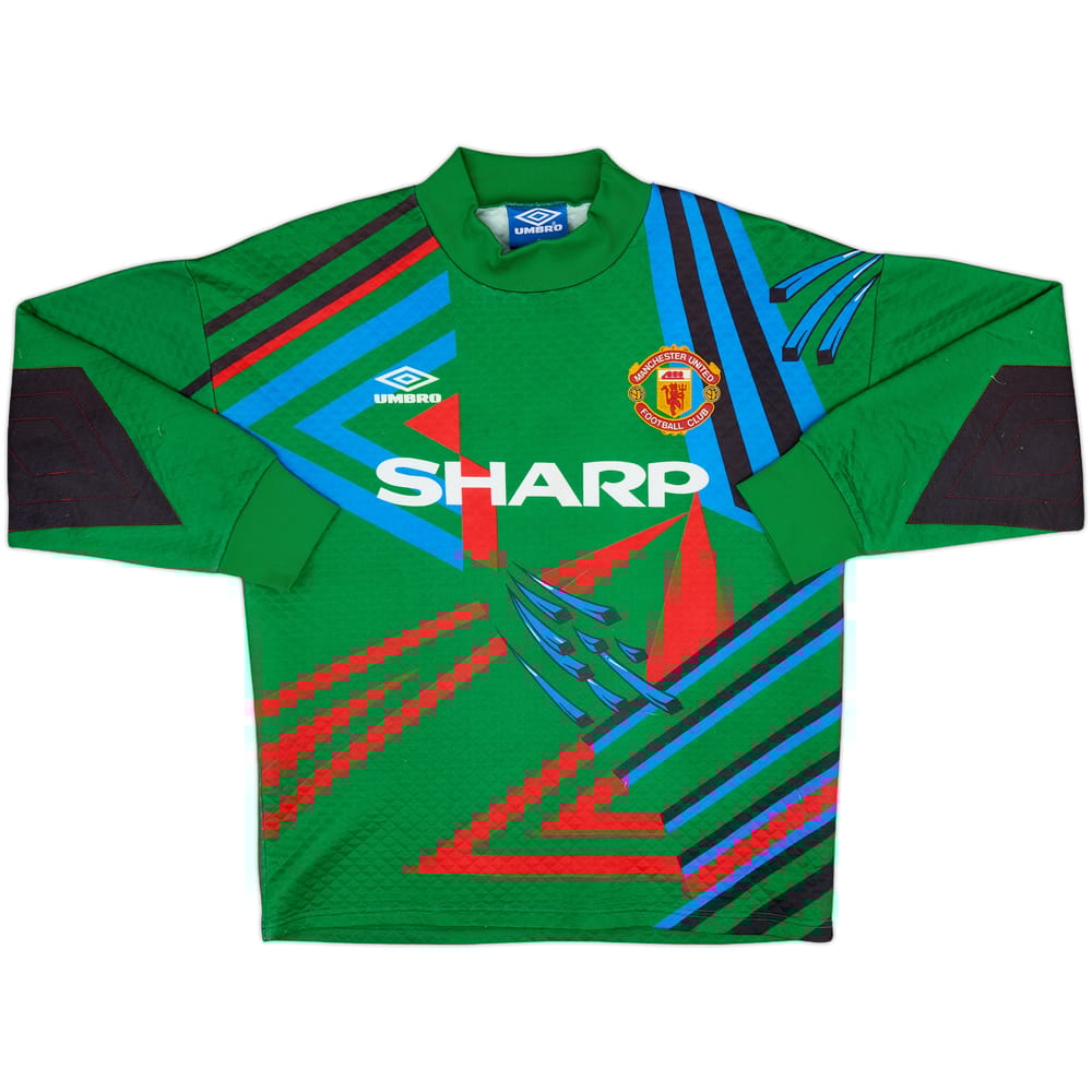 1992-93 Manchester United GK Shirt #1 - 9/10 - (S)